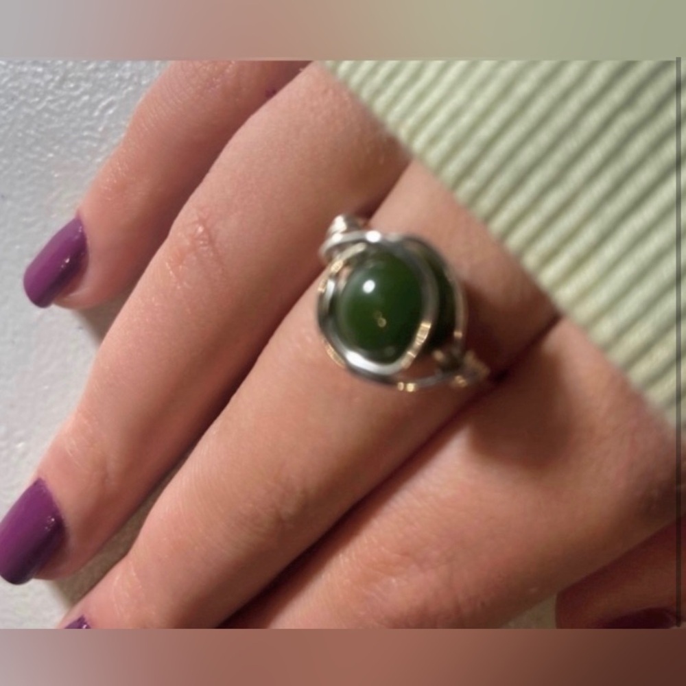 “Evermore” Women’s Wired Silver Ring View 2